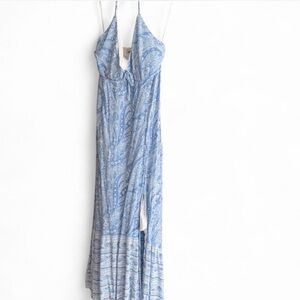 Hollister Blue Paisley Maxi Dress